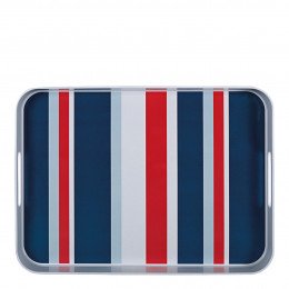 Grand plateau rectangulaire Pool Party graphique